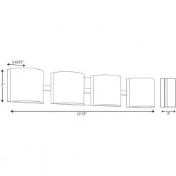 Arch LED Collection 4-Light Brushed Nickel Etched Glass Modern Bath Vanity Light by Progress Lighting -Progress Lighting Shop cottage white progress lighting flush mount lights p300292 009 30 76 1000