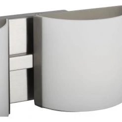 Arch LED Collection 4-Light Brushed Nickel Etched Glass Modern Bath Vanity Light by Progress Lighting -Progress Lighting Shop cottage white progress lighting flush mount lights p300292 009 30 fa 1000