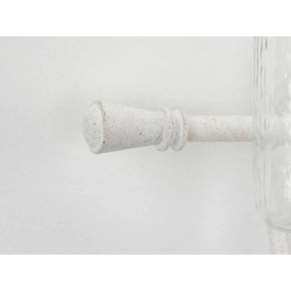 Bowman Collection 2-Light Cottage White Clear Chiseled Glass Coastal Bath Vanity Light by Progress Lighting 7 Bowman Collection 2-Light Cottage White Clear Chiseled Glass Coastal Bath Vanity Light by Progress Lighting - Image 5