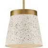 Terrazzo Collection 1-Light Distressed Brass Sand Terrazzo Global Hanging Pendant Light by Progress Lighting -Progress Lighting Shop distressed brass sand progress lighting chandeliers p500313 175 64 1000