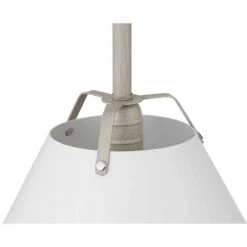 Burmont 1-Light Driftwood Pendant with Matte White Metal Shade by Progress Lighting 14 Burmont 1-Light Driftwood Pendant with Matte White Metal Shade by Progress Lighting -Progress Lighting Shop driftwood progress lighting chandeliers p500348 183 1f 1000