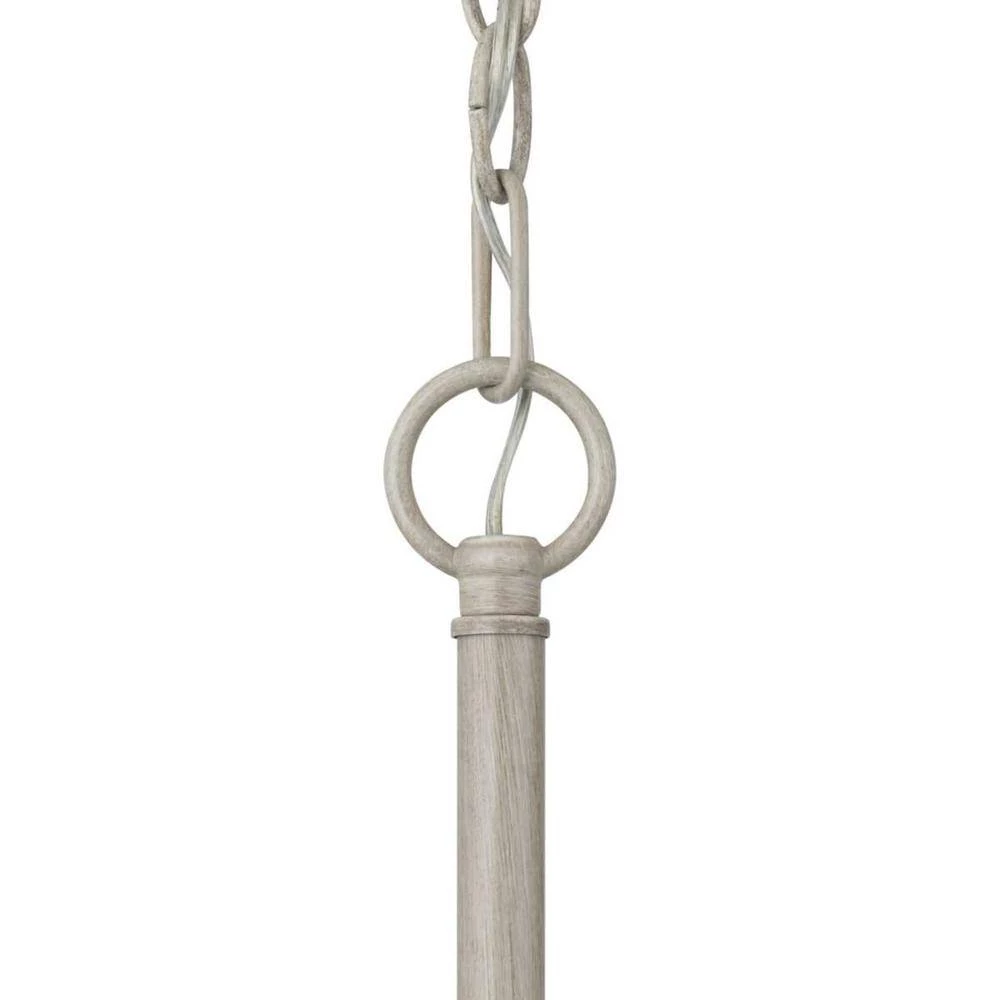 Burmont 1-Light Driftwood Pendant with Matte White Metal Shade by Progress Lighting 10 Burmont 1-Light Driftwood Pendant with Matte White Metal Shade by Progress Lighting - Image 8