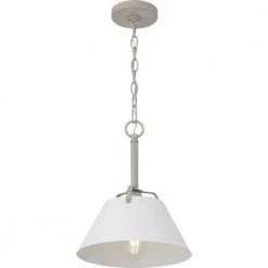 Burmont 1-Light Driftwood Pendant with Matte White Metal Shade by Progress Lighting 12 Burmont 1-Light Driftwood Pendant with Matte White Metal Shade by Progress Lighting -Progress Lighting Shop driftwood progress lighting chandeliers p500348 183 c3 1000