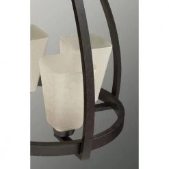 Ridge Collection 4-Light Espresso Foyer Pendant with Etched Watermarked Glass by Progress Lighting -Progress Lighting Shop espresso progress lighting chandeliers p3571 84 40 1000