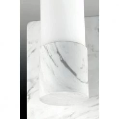Blanco LED Collection 32" Faux White Marble Etched White Glass Luxe Bath Vanity Light by Progress Lighting 18 Blanco LED Collection 32" Faux White Marble Etched White Glass Luxe Bath Vanity Light by Progress Lighting -Progress Lighting Shop faux white marble progress lighting vanity lighting p300151 150 30 44 1000