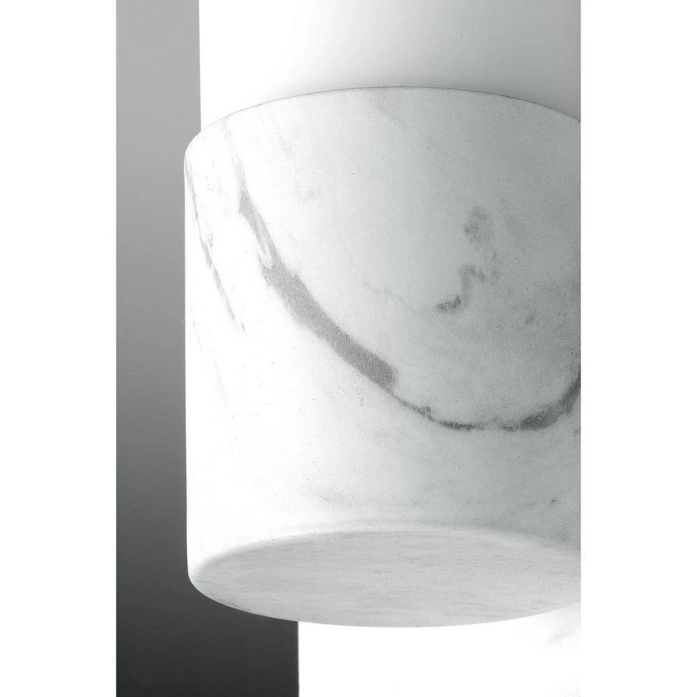 Blanco LED Collection 32" Faux White Marble Etched White Glass Luxe Bath Vanity Light by Progress Lighting 10 Blanco LED Collection 32" Faux White Marble Etched White Glass Luxe Bath Vanity Light by Progress Lighting - Image 8