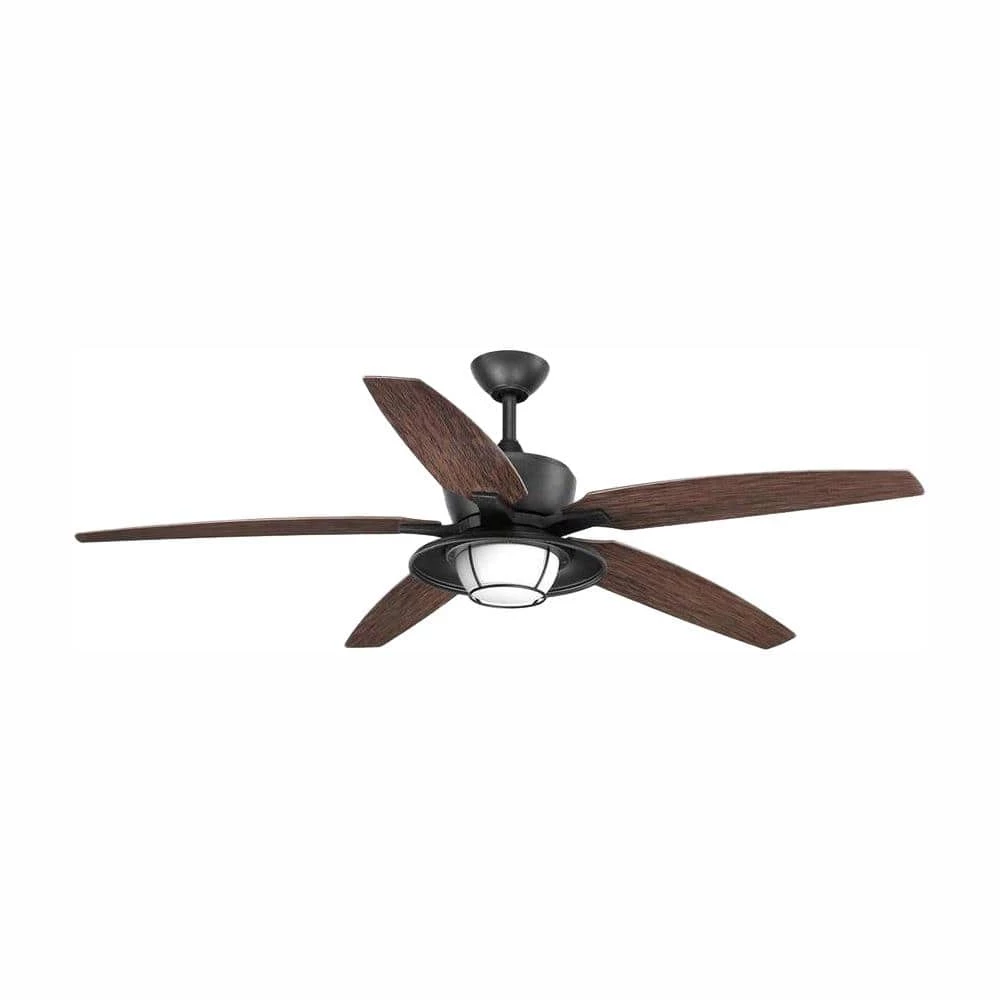 Montague Collection 60 in. LED Forged Black Indoor/Outdoor Ceiling Fan with Light Kit and Remote by Progress Lighting 3 Montague Collection 60 in. LED Forged Black Indoor/Outdoor Ceiling Fan with Light Kit and Remote by Progress Lighting