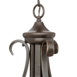 Torino Collection 6-Light Forged Bronze Tea-Stained Glass Transitional Chandelier Light by Progress Lighting -Progress Lighting Shop forged bronze progress lighting chandeliers p4417 77 1f 1000