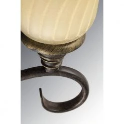 Kensington Collection 2-Light Forged Bronze Flush Mount with Frosted Caramel Swirl Glass by Progress Lighting -Progress Lighting Shop forged bronze progress lighting flush mount lights p3986 77 77 1000