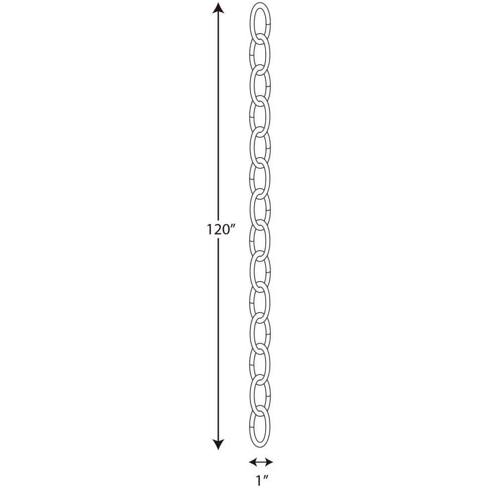 9-Gauge Galvanized Chain by Progress Lighting 4 9-Gauge Galvanized Chain by Progress Lighting - Image 2