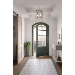 Briarwood 21 in. 4-Light Galvanized Farmhouse Foyer Chandelier with Painted Bleached Oak Frame by Progress Lighting -Progress Lighting Shop galvanized progress lighting chandeliers p500178 141 4f 1000