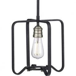 Foster 1-Light Mini-Pendant by Progress Lighting 19 Foster 1-Light Mini-Pendant by Progress Lighting -Progress Lighting Shop gilded iron progress lighting pendant lights p500155 071 4f 1000