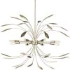 Mariposa 8-Light Gilded Silver Luxe Pendant Hanging Light by Progress Lighting -Progress Lighting Shop gilded silver progress lighting chandeliers p500416 176 64 1000