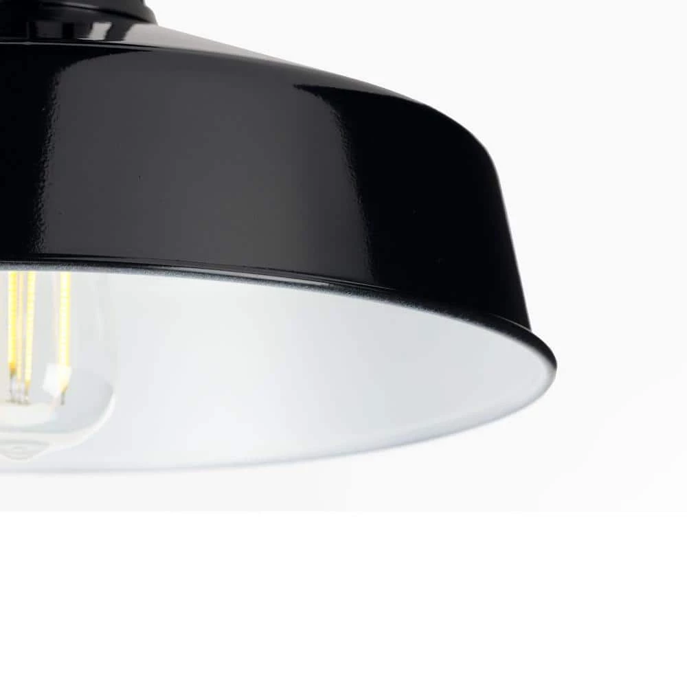 Perry Court 1-Light Gloss Black Outdoor Wall Lantern by Progress Lighting 8 Perry Court 1-Light Gloss Black Outdoor Wall Lantern by Progress Lighting - Image 6