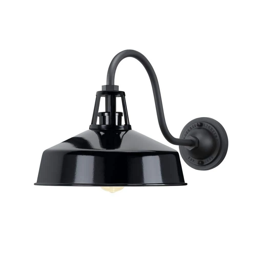 Perry Court 1-Light Gloss Black Outdoor Wall Lantern by Progress Lighting 3 Perry Court 1-Light Gloss Black Outdoor Wall Lantern by Progress Lighting