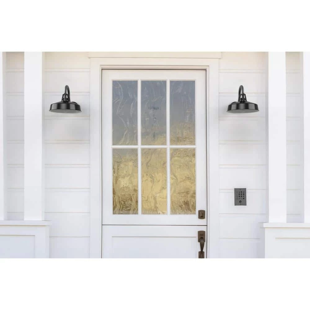 Perry Court 1-Light Gloss Black Outdoor Wall Lantern by Progress Lighting 4 Perry Court 1-Light Gloss Black Outdoor Wall Lantern by Progress Lighting - Image 2