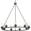 Debut Collection 28 in. 6-Light Black Graphite Farmhouse Urban Industrial Chandelier Dining Light by Progress Lighting -Progress Lighting Shop graphite finish progress lighting chandeliers p400016 143 64 1000