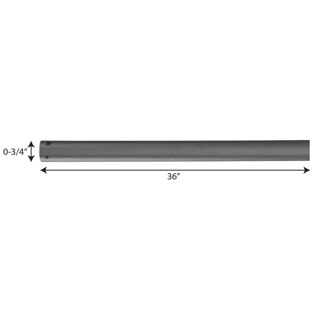 AirPro Collection 36 in. Graphite Extension Downrod by Progress Lighting 6 AirPro Collection 36 in. Graphite Extension Downrod by Progress Lighting - Image 4