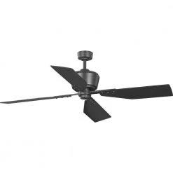 Progress Lighting Shop 28 Chapin Collection 56" 4-Blade Black Graphite Modern Ceiling Fan for Bedrooms by Progress Lighting