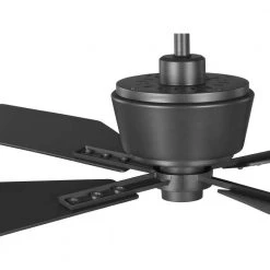 Chapin Collection 56" 4-Blade Black Graphite Modern Ceiling Fan for Bedrooms by Progress Lighting -Progress Lighting Shop graphite progress lighting ceiling fans without lights p250022 143 66 1000
