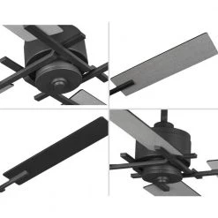 Bedwin 56 in. Graphite Ceiling Fan by Progress Lighting -Progress Lighting Shop graphite progress lighting ceiling fans without lights p250024 143 4f 1000