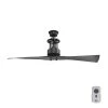 Spades 56 in. Indoor Graphite Black 2 Blade Minimalist Ceiling Fan with Remote by Progress Lighting -Progress Lighting Shop graphite progress lighting ceiling fans without lights p2570 143 64 1000