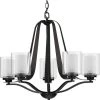Kene Collection 5-Light Graphite Clear Glass Craftsman Chandelier Light by Progress Lighting -Progress Lighting Shop graphite progress lighting chandeliers p400095 143 64 1000