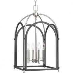 Westfall Collection 4-Light Graphite Pendant by Progress Lighting -Progress Lighting Shop graphite progress lighting chandeliers p500039 143 c3 1000