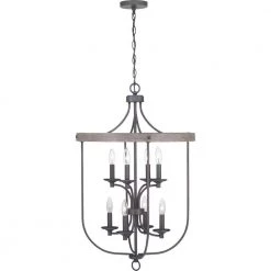 Gulliver 8-Light Graphite Pendant by Progress Lighting -Progress Lighting Shop graphite progress lighting chandeliers p500158 143 44 1000