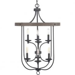 Gulliver 8-Light Graphite Pendant by Progress Lighting -Progress Lighting Shop graphite progress lighting chandeliers p500158 143 4f 1000