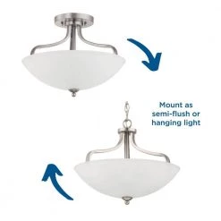 Rainey Collection 3-Light Graphite Semi- Flush Mount by Progress Lighting -Progress Lighting Shop graphite progress lighting flush mount lights p350122 143 fa 1000
