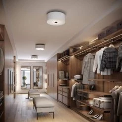 Inspire Collection 13 in. 2-Light Graphite Transitional Kitchen Ceiling Light Drum Flush Mount by Progress Lighting -Progress Lighting Shop graphite progress lighting flush mount lights p350130 143 4f 1000