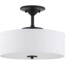 Inspire Collection Graphite Integrated LED Semi-Flush Mount by Progress Lighting