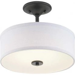 Inspire Collection Graphite Integrated LED Semi-Flush Mount by Progress Lighting -Progress Lighting Shop graphite progress lighting flush mount lights p350134 143 30 c3 1000