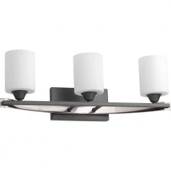 Dart Collection 3-Light Graphite Etched Glass Modern Bath Vanity Light by Progress Lighting 14 Dart Collection 3-Light Graphite Etched Glass Modern Bath Vanity Light by Progress Lighting -Progress Lighting Shop graphite progress lighting vanity lighting p300146 143 66 1000