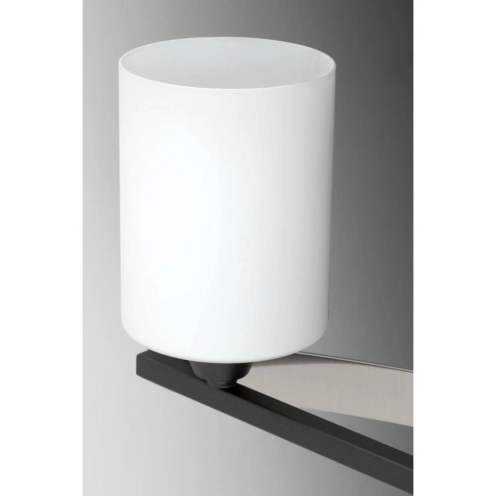 Dart Collection 3-Light Graphite Etched Glass Modern Bath Vanity Light by Progress Lighting 9 Dart Collection 3-Light Graphite Etched Glass Modern Bath Vanity Light by Progress Lighting - Image 7