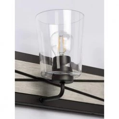 Briarwood Collection 3-Light Graphite Clear Glass Coastal Bath Vanity Light by Progress Lighting -Progress Lighting Shop graphite progress lighting vanity lighting p300231 143 4f 1000