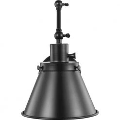 Hinton Collection 1-Light Black Swing Arm Adjustable Coastal Farmhouse Wall Light Sconce by Progress Lighting -Progress Lighting Shop graphite progress lighting wall lamps p710095 031 44 1000