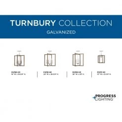 Turnbury Collection 6-Light Galvanized Finish Coastal Chandelier Light by Progress Lighting -Progress Lighting Shop gray progress lighting chandeliers p4761 141 40 1000