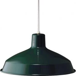 1-Light Dark Green Pendant by Progress Lighting