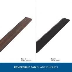 Byars 54 in. Integrated LED Indoor Matte Black Mid-Century Modern Ceiling Fan with Light Kit and Remote Control by Progress Lighting -Progress Lighting Shop matte black progress lighting ceiling fans with lights p250061 31m 30 76 1000