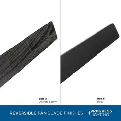 Braden 56 in. Integrated LED Indoor Matte Black Mid-Century Modern Ceiling Fan with Light Kit and Remote Control by Progress Lighting -Progress Lighting Shop matte black progress lighting ceiling fans with lights p2588 31m30k fa 1000