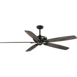 Kennedale Collection 72 in. 5-Blade Rustic Charcoal/Matte Black DC Motor Transitional Ceiling Fan by Progress Lighting