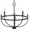 Camperdown 5-Light Matte Black Chandelier by Progress Lighting -Progress Lighting Shop matte black progress lighting chandeliers p400285 31m 64 1000