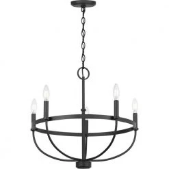Camperdown 5-Light Matte Black Chandelier by Progress Lighting -Progress Lighting Shop matte black progress lighting chandeliers p400285 31m c3 1000