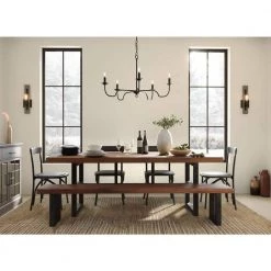 Canebrake 5-Light Matte Black Farmhouse Chandelier Light by Progress Lighting -Progress Lighting Shop matte black progress lighting chandeliers p400291 31m c3 1000