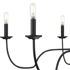 Canebrake 6-Light Matte Black Farmhouse Chandelier Light by Progress Lighting -Progress Lighting Shop matte black progress lighting chandeliers p400292 31m 66 1000