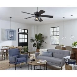 Kellwyn 4-Light Matte Black Clear Glass Transitional Foyer Pendant Light by Progress Lighting -Progress Lighting Shop matte black progress lighting chandeliers p500315 031 1d 1000