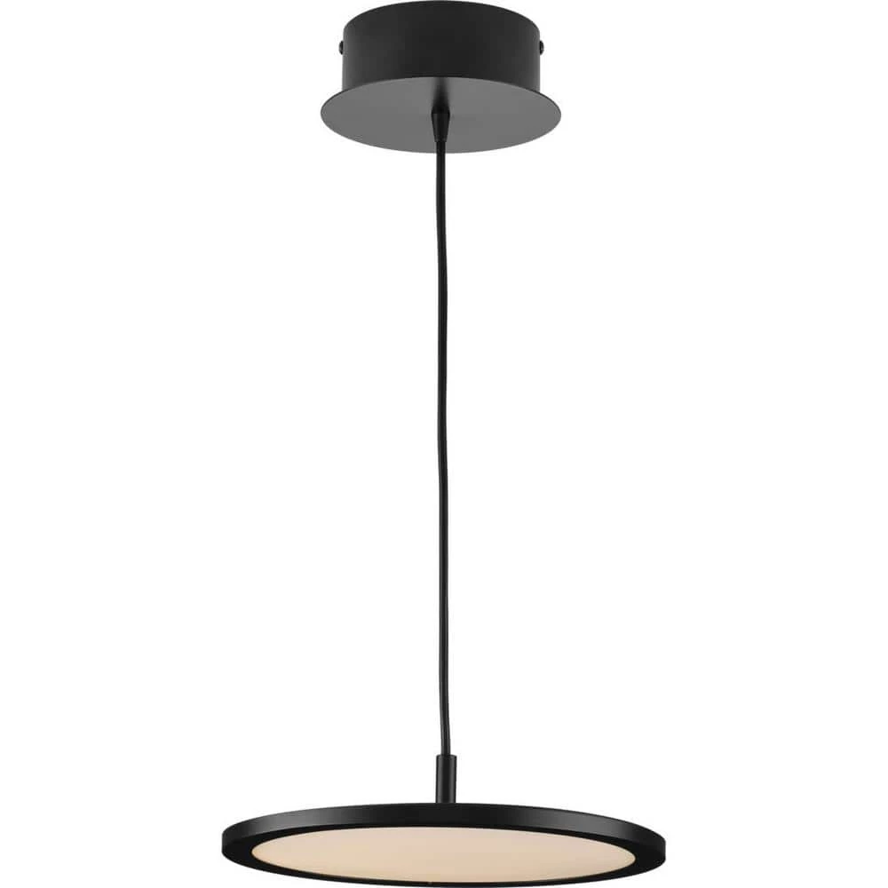 Everlume 20-Watt Integrated LED 1-Light for Kitchen Matte Black Modern Integrated LED Pendant Light for Kitchen by Progress Lighting 5 Everlume 20-Watt Integrated LED 1-Light for Kitchen Matte Black Modern Integrated LED Pendant Light for Kitchen by Progress Lighting - Image 3