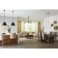 Parkhurst Collection 18 in. 3-Light Matte Black New Traditional Pendant for Kitchen by Progress Lighting -Progress Lighting Shop matte black progress lighting chandeliers p500368 31m 44 1000